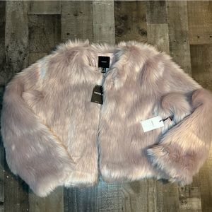 Forever 21 Exclusive Lavender faux fur jacket